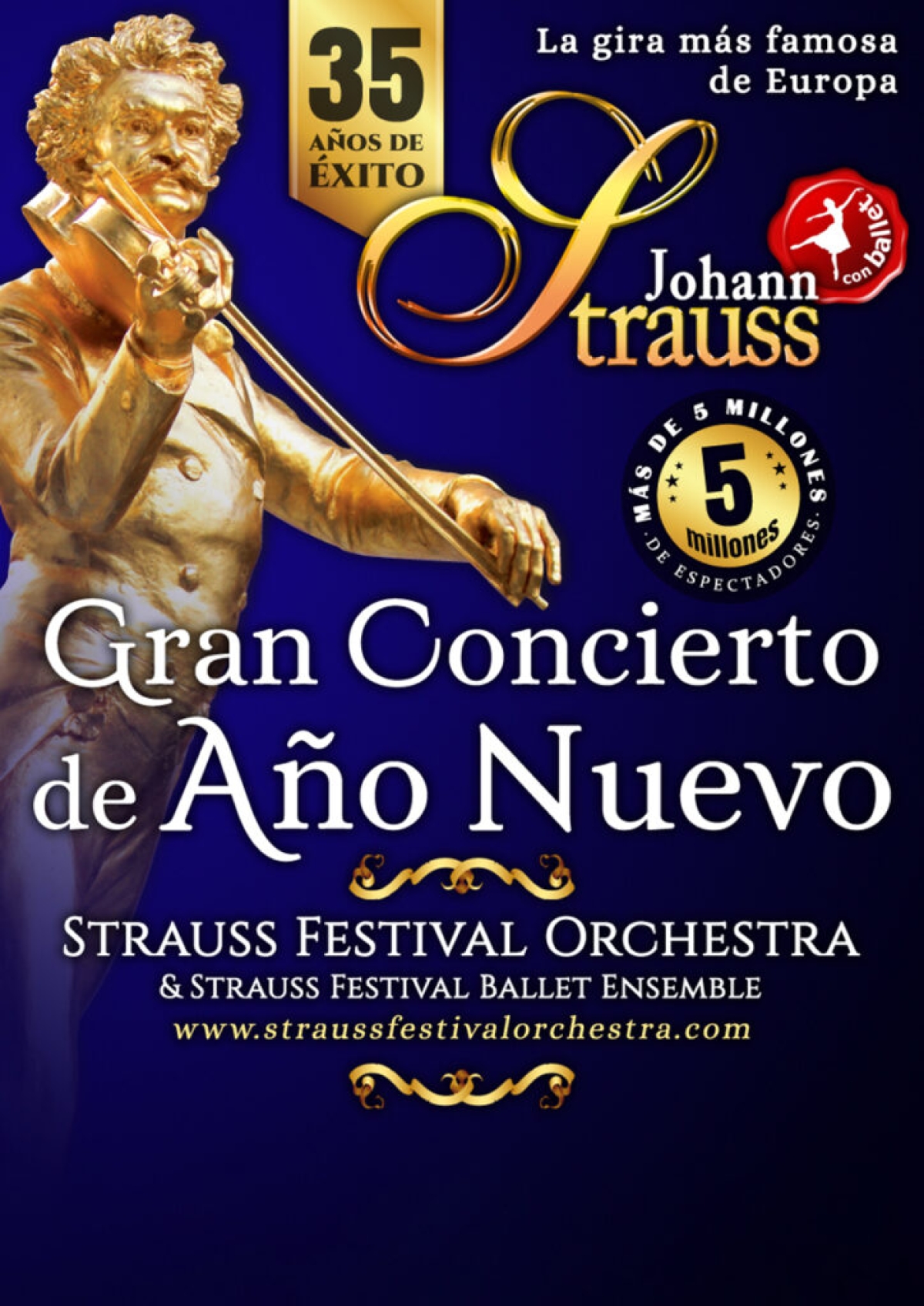 Gran concierto de Año Nuevo – Strauss Festival Orchestra